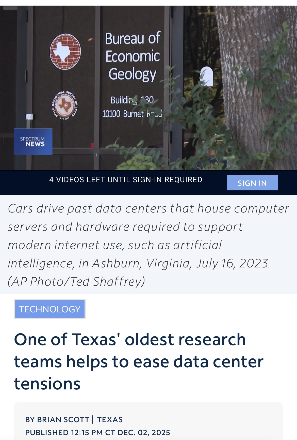 NEWS & EVENTS - One of Texas' oldest research teams